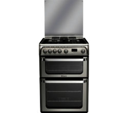 Hotpoint Ultima HUG61X 60 cm Gas Cooker - Stainless Steel
